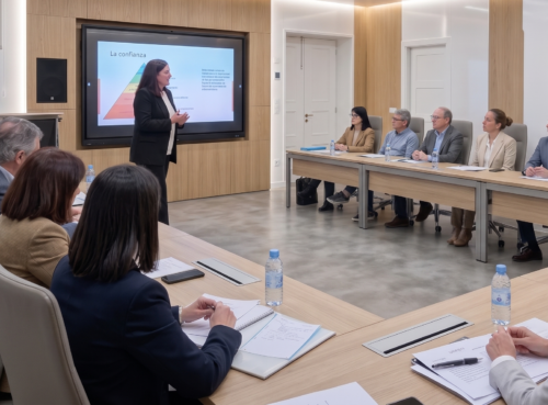 Formación en liderazgo y comunicación para mandos y equipos en organizaciones.